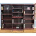thumbnail image 2 of Pemberly Row 15 Shelf Bookcase Wall with Doors 91"Wx72"H in Cherry, 2 of 7