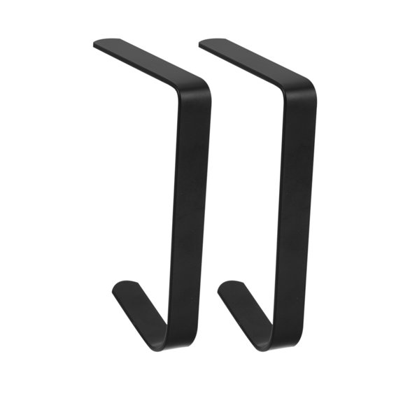 QIDITONG 3Pcs Portable Purse Hooks Table Purse Bag Hanger Table Backpack Holder Schoolbag Hook Purse Hanger Holder Instant Desk Mount Bag Holder Black