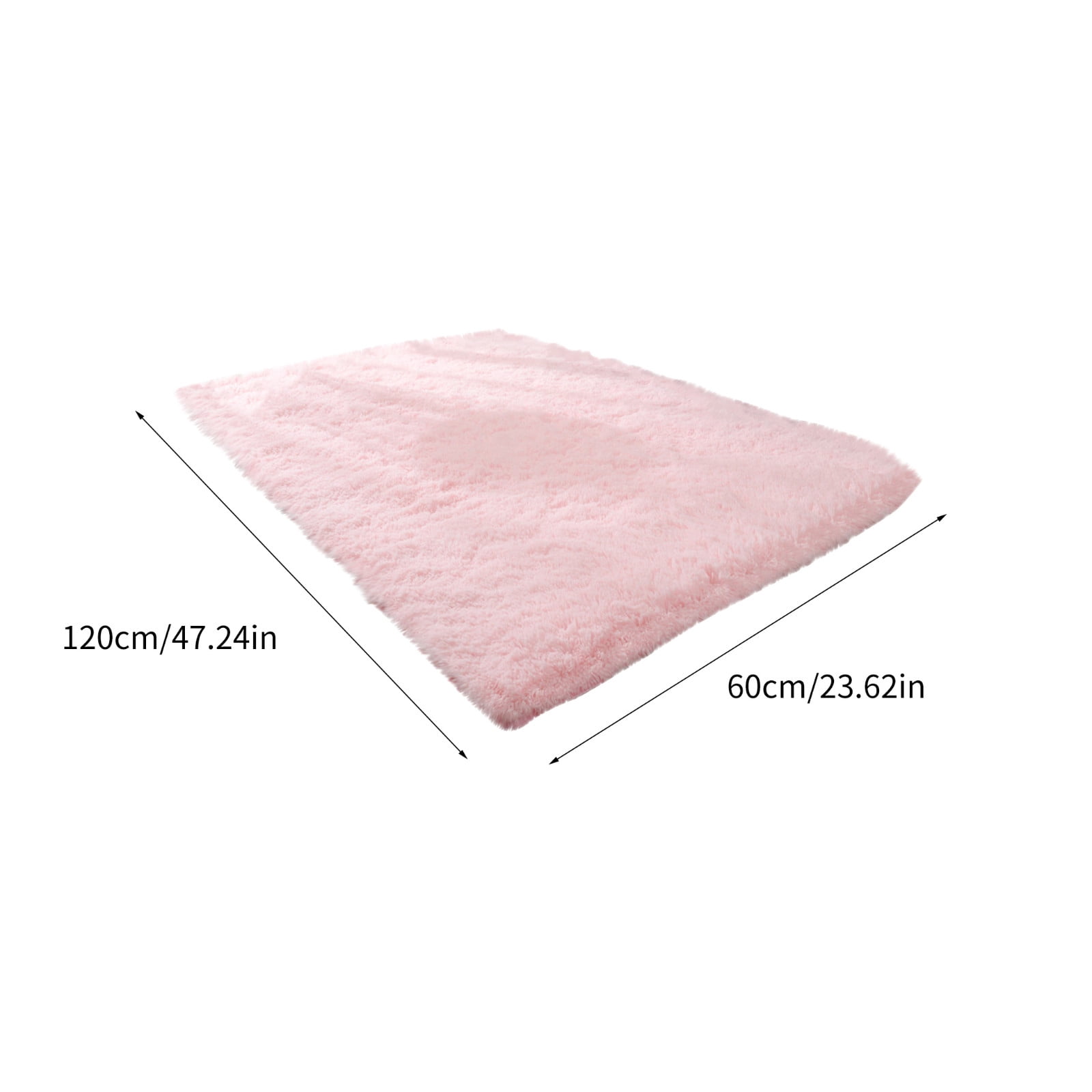 Tiitstoy Area Rugs Modern Home Decorate Soft Fluffy Carpets for Living Room Bedroom Kids Room Fuzzy Plush Non-Slip Floor Area Rug Fluffy Indoor Carpet 23.6x47.2'' Pink
