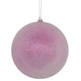 thumbnail image 1 of Vickerman N172479D Boule d'Ornement Glacée Rose de 8 Po, 1 of 2