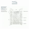 thumbnail image 5 of Transolid EWKX484896-41 Expressions 48" W X 48" D X 96" H Six Panel Shower Wall Kit -, 5 of 6
