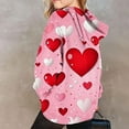thumbnail image 3 of Sweaters for Girls Hoodies for Teen Girls Like Heart Print Valentines Day Shirts Outfits Tween Girls Cute Tops Girls Fashion Sweatshirts Pink 13-14 Years, 3 of 4