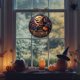 thumbnail image 5 of Decoraciones de Halloween, adornos de Halloween, regalos de Halloween, decoración para el hogar, placa de madera para puerta de Halloween, letrero colgante de Halloween, colgantes de placa., 5 of 6