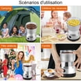 thumbnail image 3 of Electric Coffee Grinder 300ml Multifunctional Grinders, Seed Grinder Four stainless steel blades for fine and efficient grinding, For grinding coffee beans, spices, flax seeds etc., 3 of 5