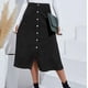 thumbnail image 5 of Falda Larga Falda De Otoño De Línea A Lavable A Máquina Ajustada Para Vacaciones ANGGREK Ropa, 5 of 7