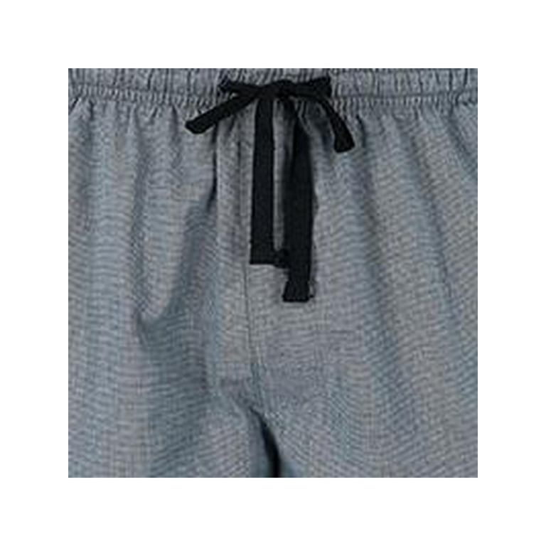 Men s Cotton Madras Drawstring Sleep Pajama Shorts