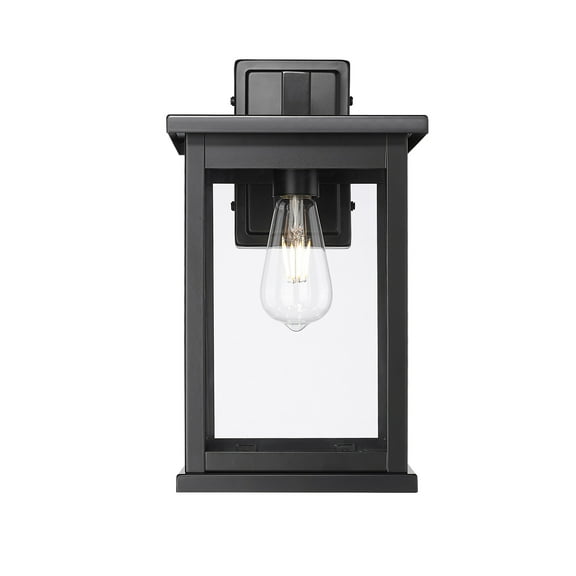 Millennium Lighting Bowton II 1 Light Outdoor Wall Sconce in Powder Coat Black 15.375 Inch