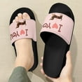 thumbnail image 3 of Psesaysky Unisex Dachshund Printed Slide Sandals Suitable for Bathroom Beach Swimming Pool Indoor Outdoor Fashion Comfortable Slide Sandals Shoes, 3 of 4