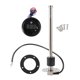 thumbnail image 1 of Kit de unidad de envío y medidor de combustible Unique Bargains para barco, unidad de envío de combustible marino, metal de 250 mm, 1 juego, tono plateado y negro, 0-190 Ohm, 1 of 1