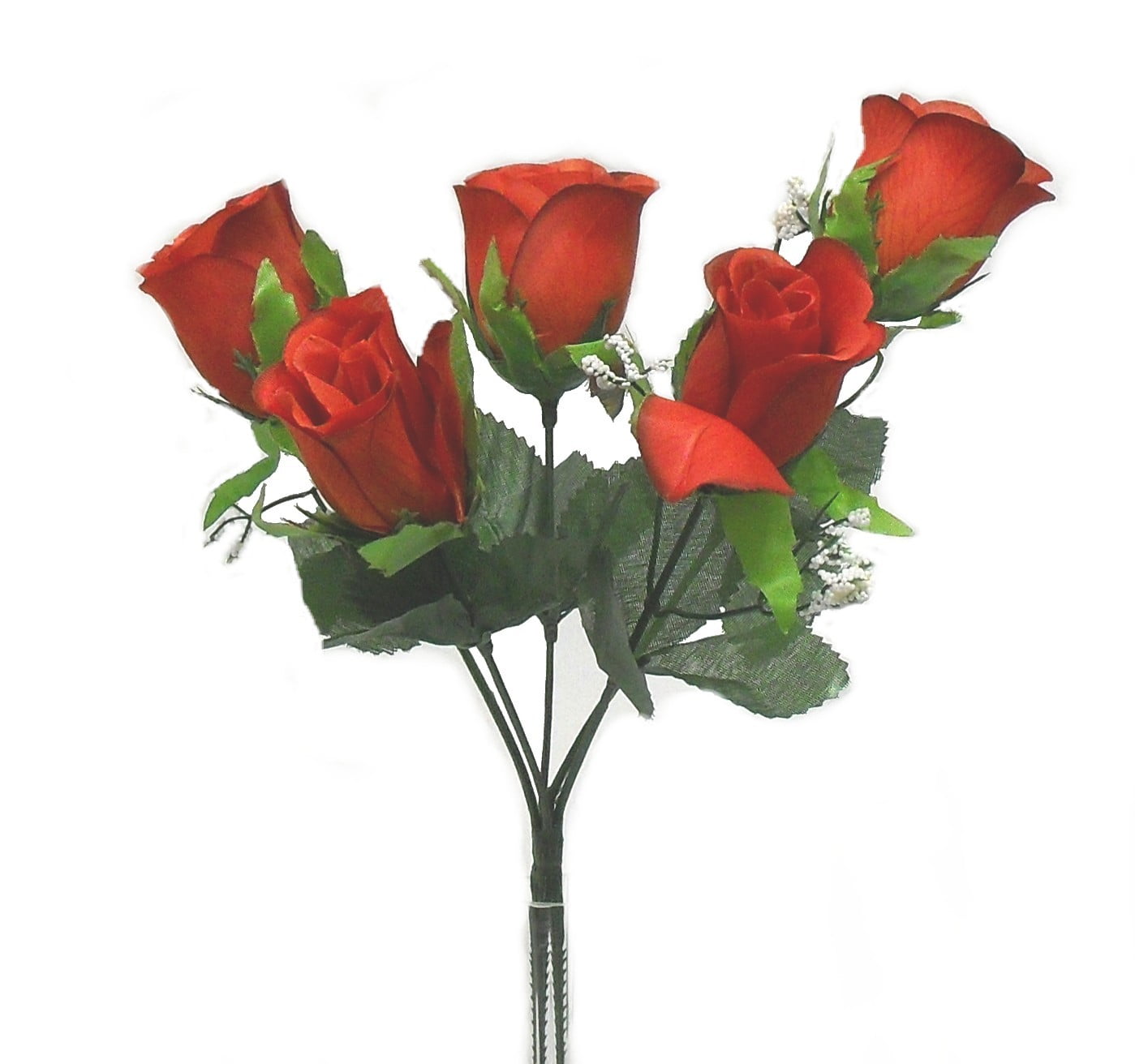 Silk Flower Depot Artificial Flowers Greenery 12in Rose Bud Bushes for