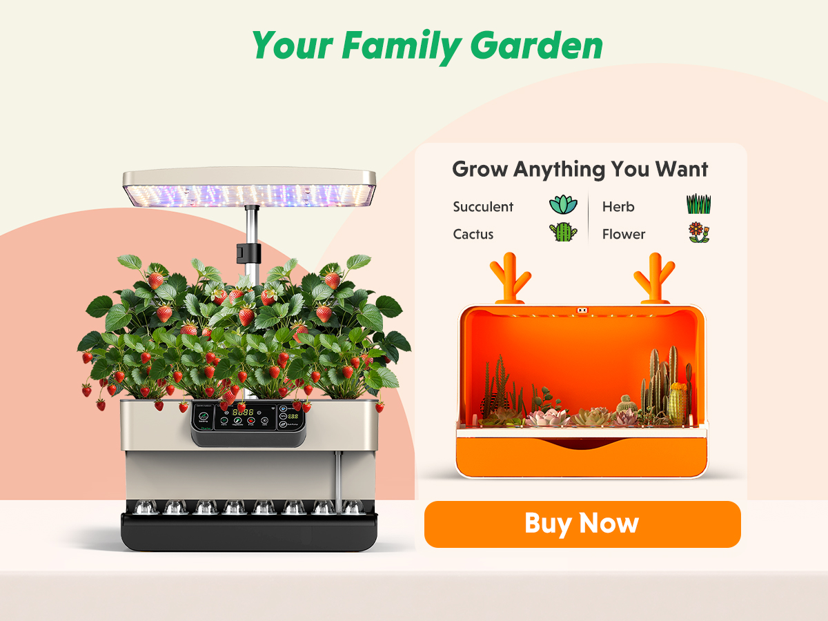 iFarm Hydroponics Growing System 28 Pods Indoor Garden with App Control 35W LED Grow Light, Water Shortage Alarm, Silent Pump, Complete Kit for Family Gardening (Seeds & Nutrients Not Included)