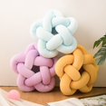 thumbnail image 2 of Knotted Cushion Kids Room Decorative Sofa Pillow Living Room Round Knot Ball Floor Cushion 32x32cm heqiyong toy, 2 of 2