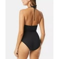 thumbnail image 2 of Vince Camuto BLACK V-Neck Wrap-Tie One-Piece Swimsuit, US 10, 2 of 2