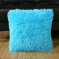 thumbnail image 1 of Plush Cushion Cover Sofa Lumbar Pillow Cover Home Decoration Solid Colorful, 1 of 3