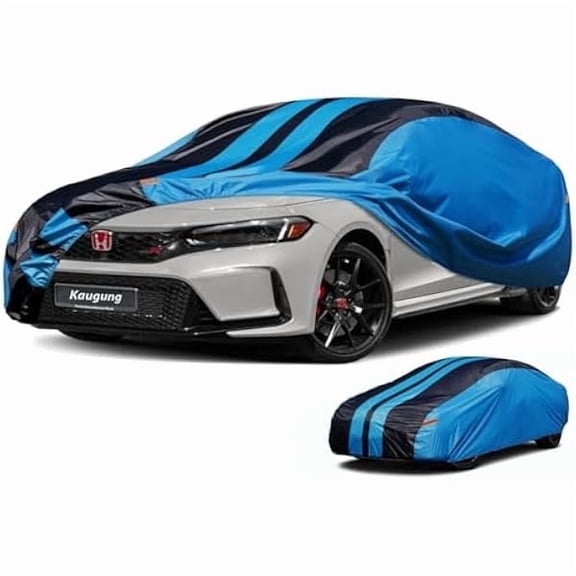 Car Cover Waterproof Custom Fit Honda Civic (1995-2025), Full Exterior Cover for Automobiles Lightweight Resistant Outdoor SunUV Rain Dust Snow Wind Protection.