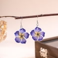 thumbnail image 5 of Flower Earrings, 2D Acrylic Plumeria Flower Earrings Lightweight Colorful Dangle Drop Earrings Set for Women, Tropical Beach Jewelry for Summer Vacation and Gift for Her 1Pair, 5 of 6