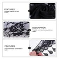 thumbnail image 3 of VERDANVERSE Mantilla Triangular De Encaje Negro En Poliéster Para Y Estilo Femenino, 3 of 6