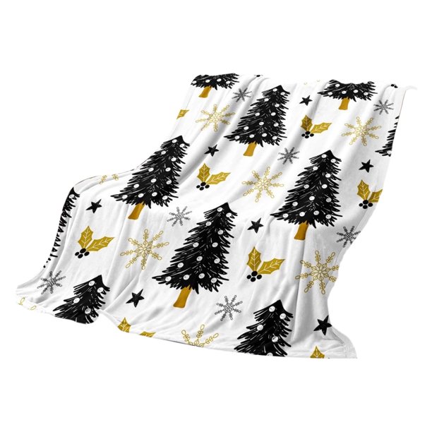 Manta para sofá, manta navideña de Halloween, manta informal de franela estampada, manta para niños, caja de regalo navideña, regalo de fieltro de poliéster