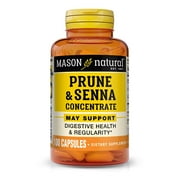 Mason Natural Prune Senna Concentrate - Natural Laxative, 100 Capsules