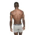 thumbnail image 5 of Members Only Men's 3 Pack Boxer Brief Underwear Cotton Spandex Ultra Soft & Breathable, Underwear for Men - Black/White/Gray S, 5 of 9