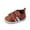Brown, variant on Ticikt Toddler Sports Shoes for Boys and Girls With Soft Flat Non- Sole and Convenient Hook Loop Closure,Color:Brown,12-18 Months