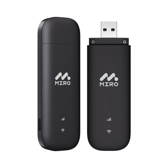 MIRO UFI 4G LTE USB WiFi Dongle: Plug & Play Portable Hotspot, 150Mbps Speed, Dual SIM/SD Slots