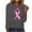 Gray, variant on purcolt Breast Cancer Awareness Shirt Long Sleeve Shirt Pink Ribbon Print Graphic Shirts Breast Cancer Gifts for Woman