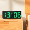 thumbnail image 3 of yuksok Numérique Électronique Snooze USB Grand Écran Gradateur Calendrier Vert, 3 of 8