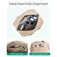 thumbnail image 3 of Bolsa de gimnasio BAGSMART para mujer resistente al agua Weekender Camel, 3 of 8