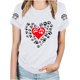 thumbnail image 1 of Tops Y Blusas de las Mujeres Estampadas Cuello Redondo Manga Corta, Poliéster Casual Top para Diario, Fiesta Y Todas las Estaciones, 1 of 9