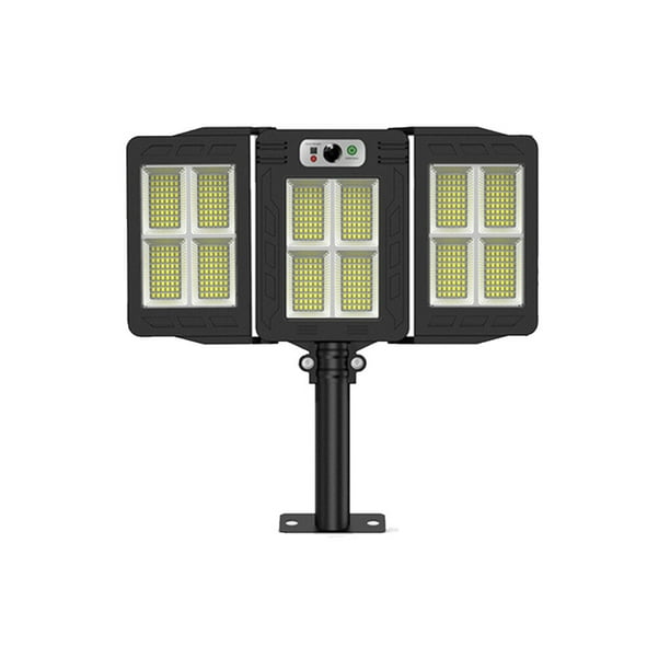 Bewildely Equipo de alumbrado público solar con control remoto Jardín Patio Luces montadas en la pared Lámpara con sensor para exteriores Iluminación y accesorios tipo 3