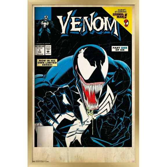 Marvel Comics - Venom - Lethal Protector Cover #1 Wall Poster, 22.375" x 34", Framed