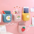 thumbnail image 3 of Multipurpose Wall Hanging Rack Colorful Cute Printed Cartoon Stationery Makeup Brush Remote Control Storage Box Bedside Mobile Phone Hanger, 3 of 6