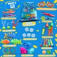 thumbnail image 4 of Set de Juguetes para Piscina de 35 Piezas con Cubos de Luz LED para Piscina, Juguetes Acuáticos para Aprendizaje de Natación y Desarrollo de Habilidades de Buceo para Niños., 4 of 16
