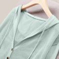 thumbnail image 7 of Duoif Lightweight Jacket Women, Women's Thin Knitted Cardigan - Loose Openwork Sun Jacket Jackets for Women Green XL, 7 of 7