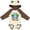 Natural & Brown w Ears, variant on Inktastic Summer Vacation in Punta Cana Boys or Girls Long Sleeve Baby Bodysuit