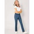thumbnail image 4 of Blair Womens Denimease Flat-Waist Pull-On Jeans, 4 of 6
