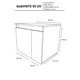 thumbnail image 4 of Mueble Gabinete para Baño Sin Lavamanos Y Monomando 05 (Negro Mate/WENGUE) DECOMOBIL GABINETE 05, 4 of 4