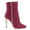 Deep Pink, variant on YDN Women Studded Pearls Slim High Heel Booties Pointed Toe Side Zipper Ankle Boots Fashion Dressy Party Shoes Size 7 Red
