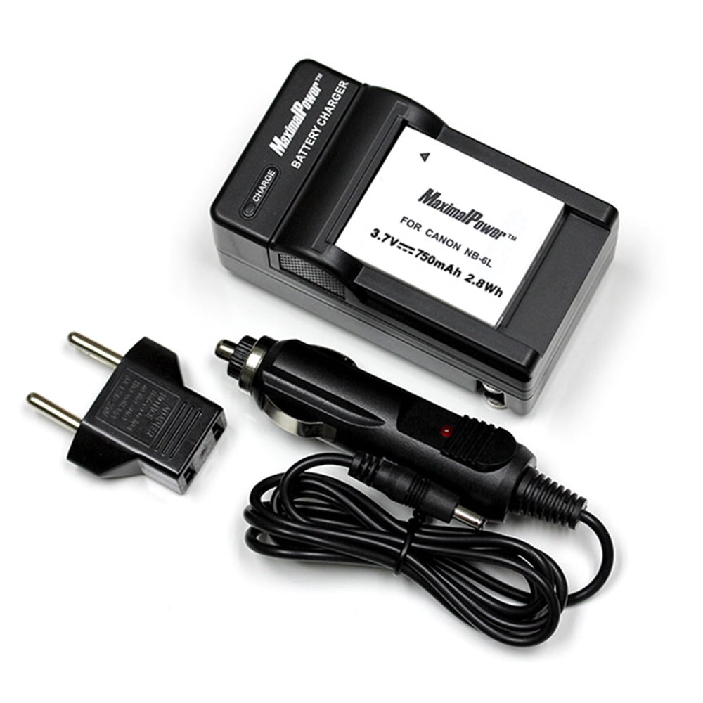 Maximalpower NB6L NB6LH Battery and Charger for Canon Canon Powershot