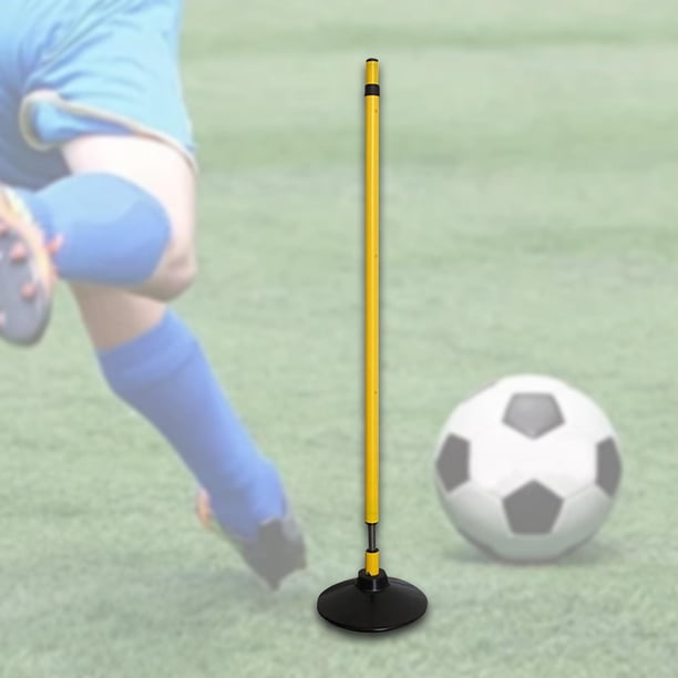 Poste de agilidad para fútbol, palo de entrenamiento de fútbol, marcador de identificación fuerte, equipo de entrenamiento deportivo al aire libre Base de goma de 2 kg