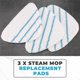 thumbnail image 5 of 3Pcs Steam Mop Replacement Pads Triangle Washable Cloth Cleaning Floor Microfiber Mop Head Pad Steam, 5 of 5