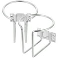 thumbnail image 3 of Porte-Boisson en Acier Inoxydable pour Voiture avec Design Anneau et Porte-Gobelet en Forme de L Argent 2 Pcs, 3 of 9