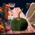 thumbnail image 2 of Handmade Velvet Decorative Pumpkin Ornament Elegant Autumn Home Desktop, 2 of 4
