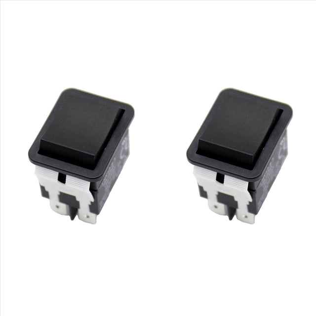 2X Interruptor Basculante, HY12-9-3 Interruptor Basculante EléCtrico Industrial de 6 Pines Pulsador de 125 V/250 V