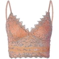 thumbnail image 4 of Floral Lace Bralettes For Women Vest Crop Tops Wireless Bra Lingerie Sexy Deep V-neck Underwear Camisole Shirt, 4 of 5