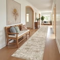 thumbnail image 4 of Roxstand 2'x10' Washable Runner Rug, Vintage Distressed Hallway Entrance Kitchen Rugs, Non Slip Stain Resistant Farmhouse Rug, Brown, 4 of 10