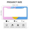 thumbnail image 3 of Lemon Fruits License Plate Frame 2 Pieces Spring Summer Lemon Yellow License Plate Frames Cover Holders Funny Cute for USA Canada Vehicles 2 Round Holes Aluminum License Plate Frames, 3 of 6