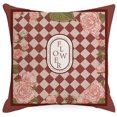 thumbnail image 2 of RV Juego de 4 fundas de cojín, funda de cojín de 45 x 45 cm, fundas de cojín decorativas para sofá, funda de almohada para dormitorio, sofá, silla, cama, jardín (rojo vintage) Rojo Verde, 2 of 5