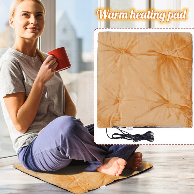 Miyuadkai Claerance! Usb Heated Seat Cushion Orange, Usb Heating Pad Car Seated Cover Universal Car Seat Cushion Leather Suitable for Car Truck Home Office Chair
